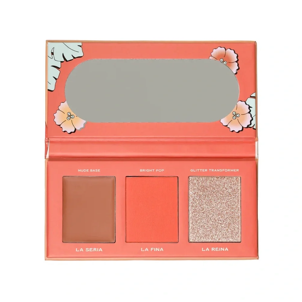 Alamar Viva La Cheekas Blush Palette - Coral, Peach, Shimmer